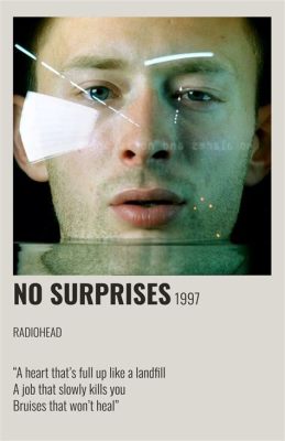 No Surprises - Radiohead: melancholic acoustic introspection punctuated by unsettling electronic textures.